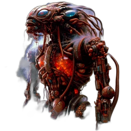 robot, creature, animal, face transparent PNG cut-out