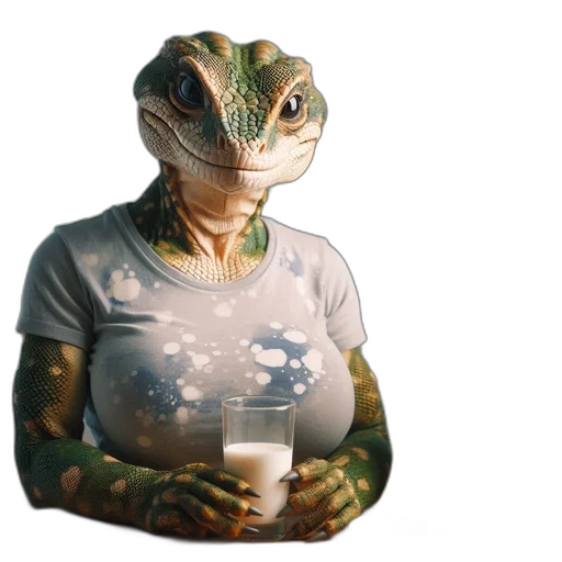 animal, dragon, creature, dress transparent PNG cut-out