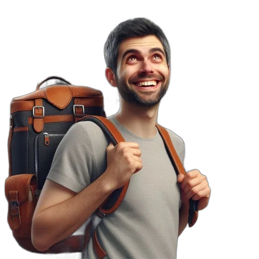 face, staff, jacket, robot transparent PNG cut-out