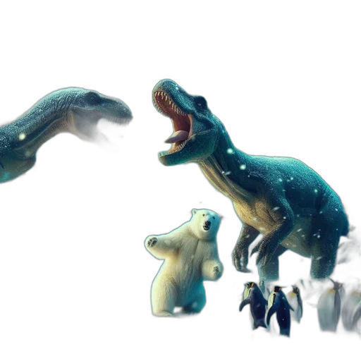 creature, dragon, animal, 3d render transparent PNG cut-out