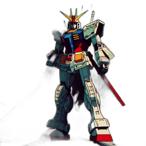 robot, weapon, sword, staff transparent PNG cut-out
