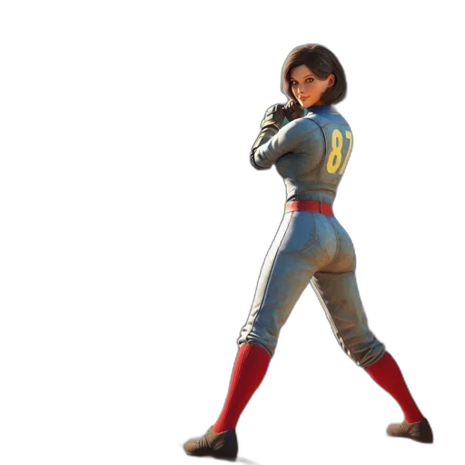jacket, weapon, concept art, 3d render transparent PNG cut-out