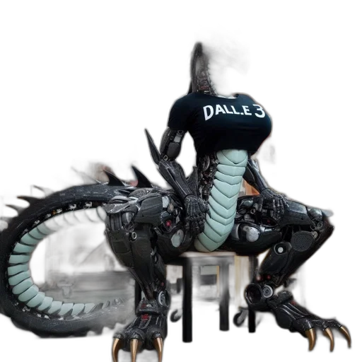 dragon, creature, animal, robot transparent PNG cut-out