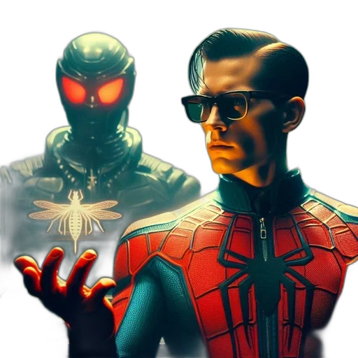 mask, comic book art, concept art, 3d render transparent PNG cut-out