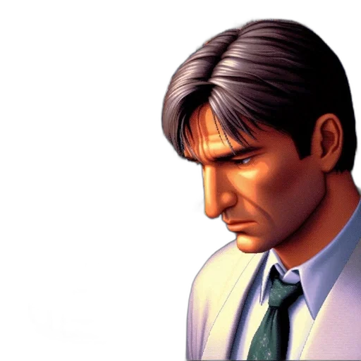 face, jacket, comic book art, photorealistic transparent PNG cut-out