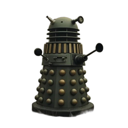 robot, staff, 3d render, concept art transparent PNG cut-out