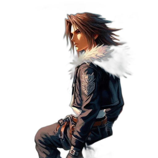 jacket, sword, concept art, pixel art transparent PNG cut-out