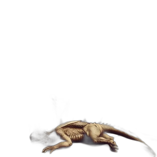 dragon, creature, animal, staff transparent PNG cut-out