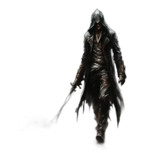 mask, weapon, sword, jacket transparent PNG cut-out