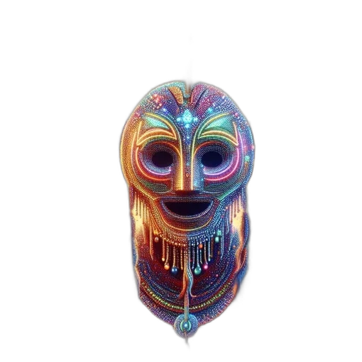 mask, face, jewelry, creature transparent PNG cut-out