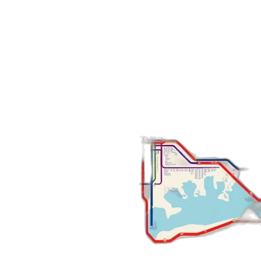 colorful, transit, map, shows transparent PNG cut-out