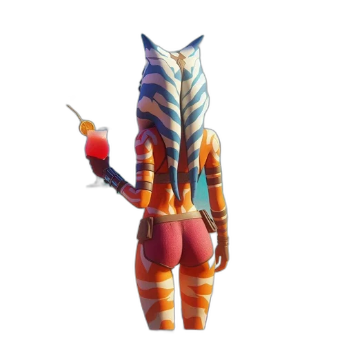 staff, jacket, mask, weapon transparent PNG cut-out