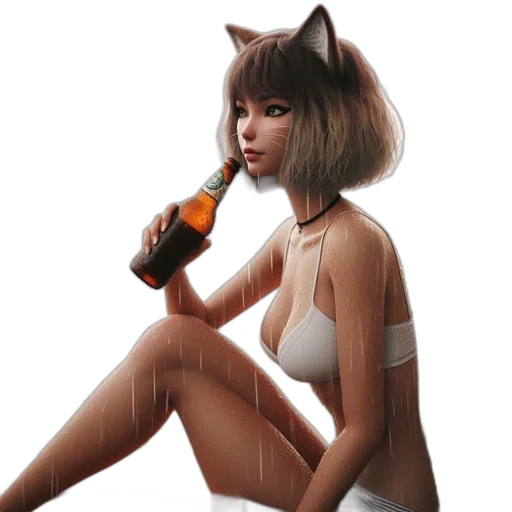 bottle, concept art, fantasy art, pixel art transparent PNG cut-out