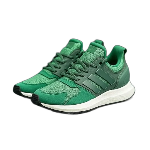 shoes, green, adidas, runner transparent PNG cut-out