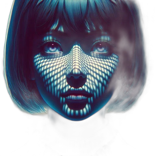 mask, face, robot, creature transparent PNG cut-out