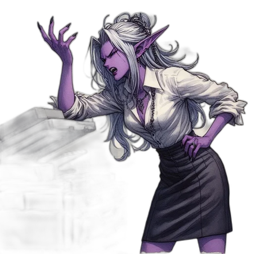 staff, creature, concept art, fantasy art transparent PNG cut-out