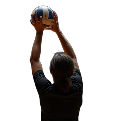 staff, volleyball, player, wearing transparent PNG cut-out