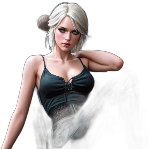 dress, concept art, fantasy art, comic book art transparent PNG cut-out