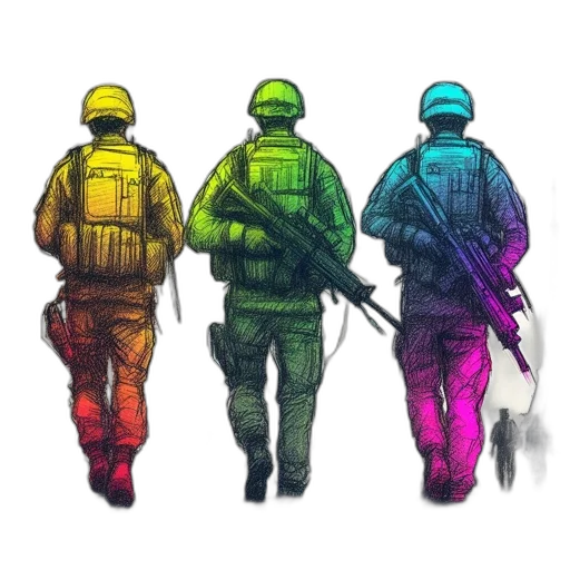 staff, weapon, jacket, mask transparent PNG cut-out