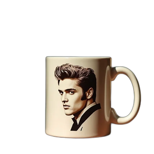photorealistic, cartoon, 3d render, elvis transparent PNG cut-out
