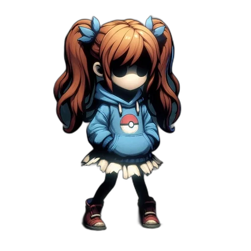 mask, jacket, staff, creature transparent PNG cut-out