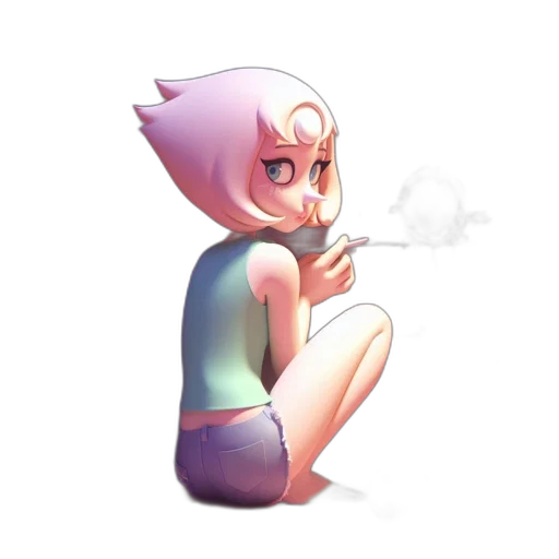 mask, dress, staff, creature transparent PNG cut-out