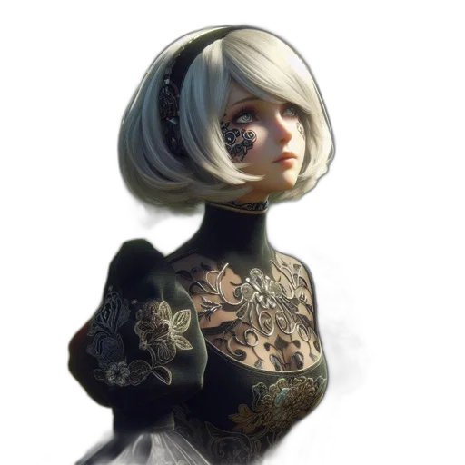 dress, robot, mask, face transparent PNG cut-out
