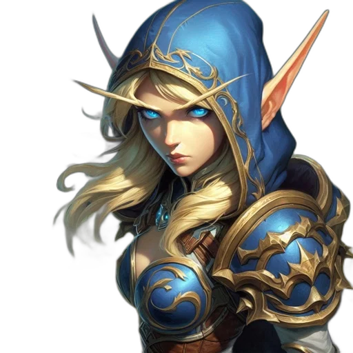 sword, staff, face, fantasy art transparent PNG cut-out