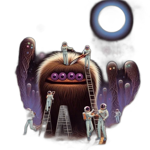staff, creature, robot, concept art transparent PNG cut-out