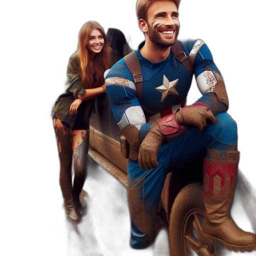 comic book art, concept art, fantasy art, photorealistic transparent PNG cut-out
