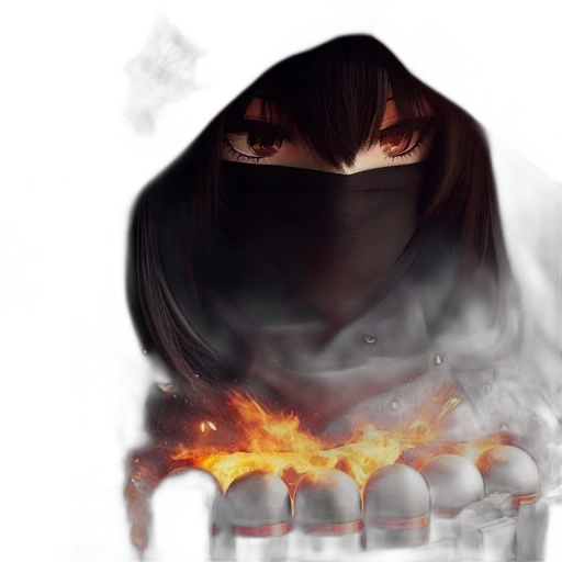 mask, face, weapon, anime transparent PNG cut-out