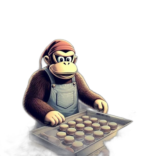 food, concept art, pixel art, 3d render transparent PNG cut-out