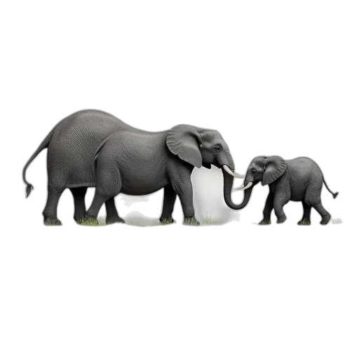 animal, concept art, 3d render, photorealistic transparent PNG cut-out