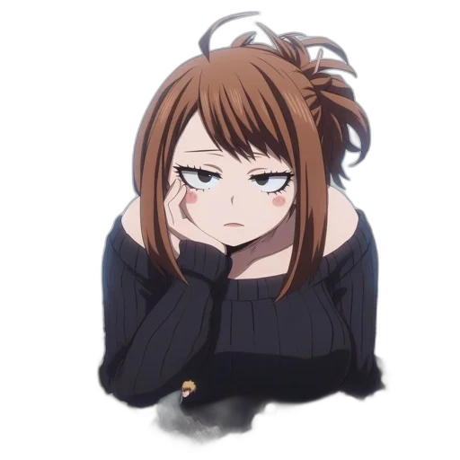 jacket, hair, creature, face transparent PNG cut-out