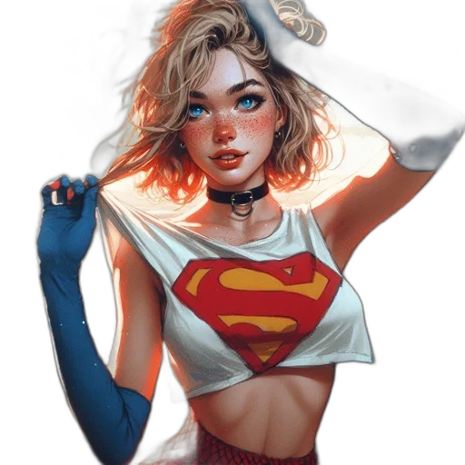 face, comic book art, concept art, fantasy art transparent PNG cut-out