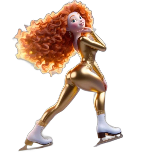 hair, concept art, cartoon, 3d render transparent PNG cut-out