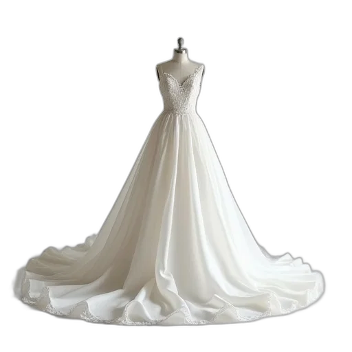 dress, jewelry, crown, 3d render transparent PNG cut-out