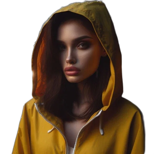 jacket, face, dress, jewelry transparent PNG cut-out