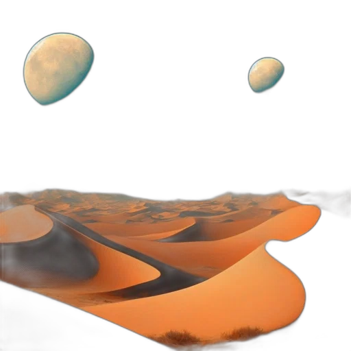 3d render, concept art, photorealistic, outer space transparent PNG cut-out