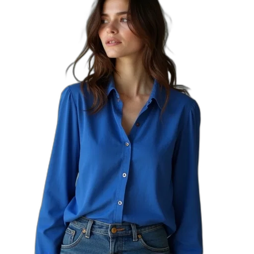 jacket, dress, blue, neon transparent PNG cut-out