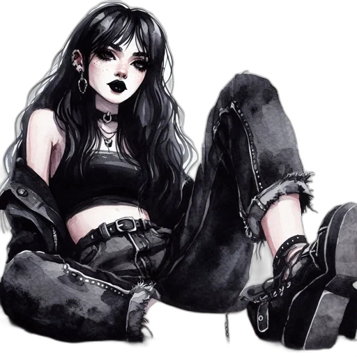jacket, watercolor, comic book art, concept art transparent PNG cut-out