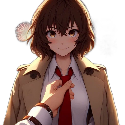 flower, jacket, staff, weapon transparent PNG cut-out