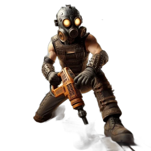 weapon, robot, mask, concept art transparent PNG cut-out