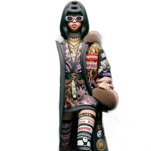 jacket, dress, concept art, 3d render transparent PNG cut-out