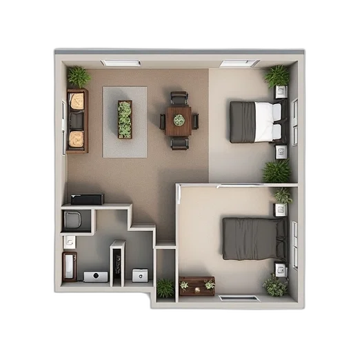 furniture, building, 3d render, photorealistic transparent PNG cut-out
