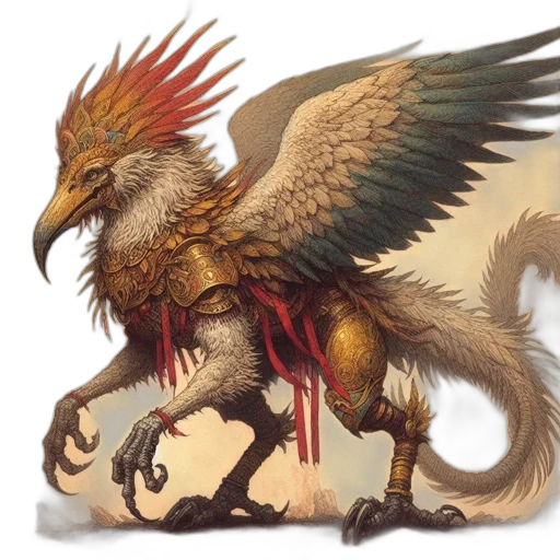 dragon, animal, creature, staff transparent PNG cut-out