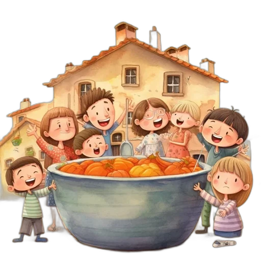 food, photorealistic, concept art, children transparent PNG cut-out