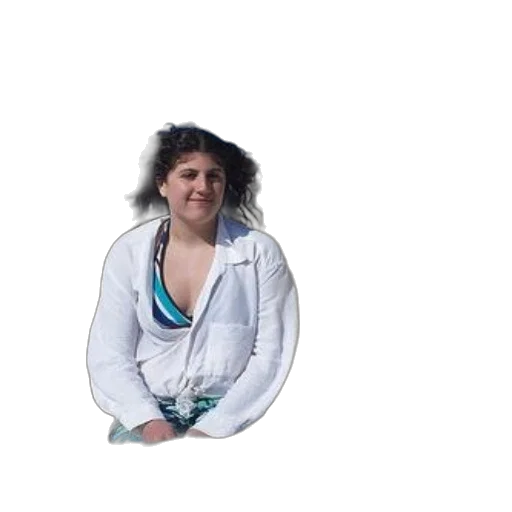 jacket, staff, face, hair transparent PNG cut-out