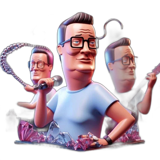 staff, cartoon, concept art, 3d render transparent PNG cut-out