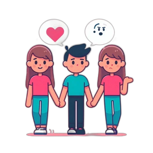 cartoon, pixel art, concept art, three transparent PNG cut-out